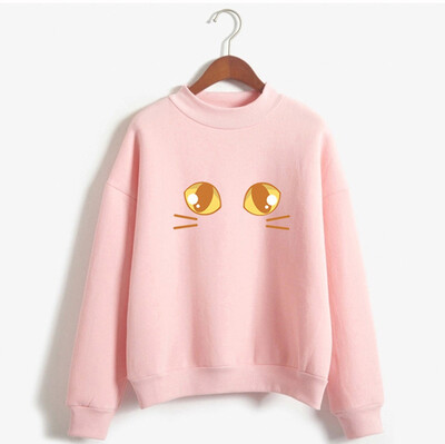 Starmoon Women Fashion Long Sleeve Loose Cat Printed Sweatshirt Blouse Tops T -Shirt
Starmoon Women Fashion Long Sleeve Loose Cat Printed Sweatshirt Blouse Tops T -Shirt