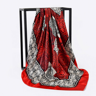 National style retro blue&white porcelain satin simulation silk large square scarf Ms Lijiang travel shawl FJ136
National style retro blue&white porcelain satin simulation silk large square scarf Ms Lijiang travel shawl FJ136