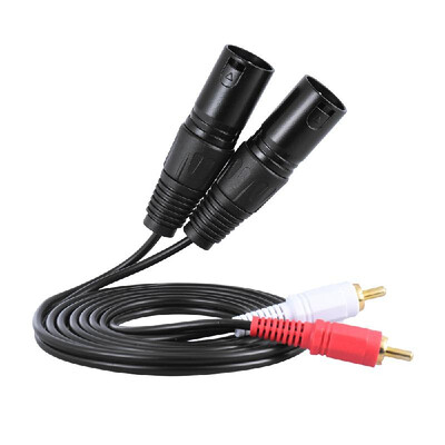 15m 5ft Stereo Audio Cable Cord Dual XLR Male to Dual RCA Male Plug for Mxing Console Microphone Amplifier
15m 5ft Stereo Audio Cable Cord Dual XLR Male to Dual RCA Male Plug for Mxing Console Microphone Amplifier