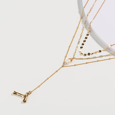 26 letter alphabet Layer Shell Pendant Necklace pearl Stone Natural seashell Gold Women Best Friend Choker Summer Jewelry
26 letter alphabet Layer Shell Pendant Necklace pearl Stone Natural seashell Gold Women Best Friend Choker Summer Jewelry