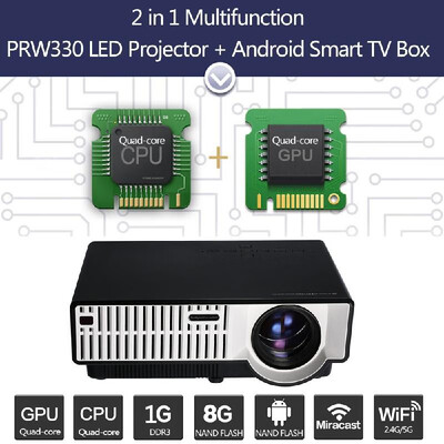 PRW330 LED Projector Android 442 Smart TV Box 2800 Lumens Full HD 1080P 2 in 1 Multimedia Projector Home Theater Miracast Airp
PRW330 LED Projector Android 442 Smart TV Box 2800 Lumens Full HD 1080P 2 in 1 Multimedia Projector Home Theater Miracast Airp