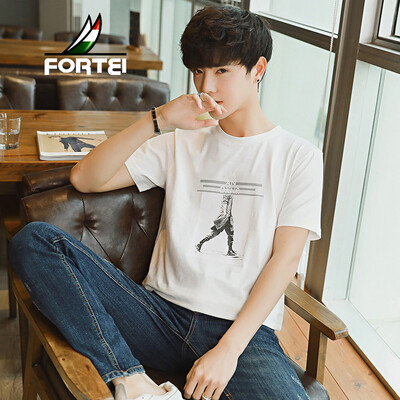 Fu Yi FORTEI short-sleeved t-shirt male 2019 summer new fashion T-shirt Slim stretch cotton round neck shirt mens clothing C28 white
Fu Yi FORTEI short-sleeved t-shirt male 2019 summer new fashion T-shirt Slim stretch cotton round neck shirt mens clothing C28 white