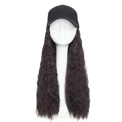 Baseball Hat with Synthetic Hair Extension Black Color Long Wavy hair Extensions with Baseball Cap Black Hat for women
Baseball Hat with Synthetic Hair Extension Black Color Long Wavy hair Extensions with Baseball Cap Black Hat for women
