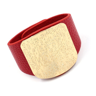 Personality Leather Bracelet Women with Alloy Buckle Adjustable Fashion Women Men Bracelets & Bangles Punk Jewelry
Personality Leather Bracelet Women with Alloy Buckle Adjustable Fashion Women Men Bracelets & Bangles Punk Jewelry