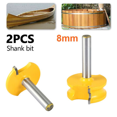 2pcs 8mm Round Shank Woodworking Milling Cutter Canoe Flute Router Bit Cutter Cutting Tool Set
2pcs 8mm Round Shank Woodworking Milling Cutter Canoe Flute Router Bit Cutter Cutting Tool Set