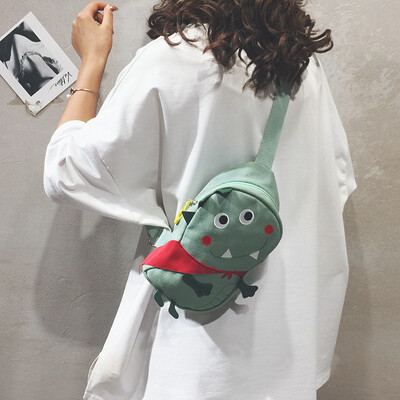 Ins chest bag female 2019 new Korean version of the wild cartoon cute diagonal cross bag personality funny dinosaur canvas bag
Ins chest bag female 2019 new Korean version of the wild cartoon cute diagonal cross bag personality funny dinosaur canvas bag