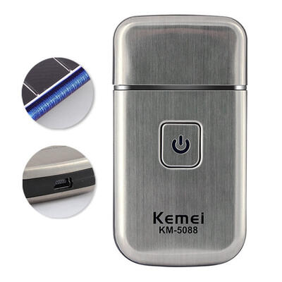 KEMEI KM-5088 USB Rechargeable Single Blade Electric Shavers Portable Stainless Steel Razors
KEMEI KM-5088 USB Rechargeable Single Blade Electric Shavers Portable Stainless Steel Razors