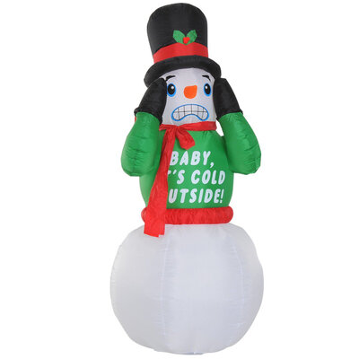 7 Shivering Shaking Animated Snowman LED Lighted Outdoor Air Blown Inflatable Christmas Yard Decoration
7 Shivering Shaking Animated Snowman LED Lighted Outdoor Air Blown Inflatable Christmas Yard Decoration