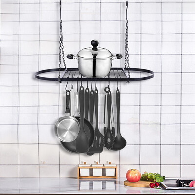 Siaonvr Pot And Pan Rack For Ceiling With 10 Hooks Decorative Oval Mounted Storage Rack
Siaonvr Pot And Pan Rack For Ceiling With 10 Hooks Decorative Oval Mounted Storage Rack