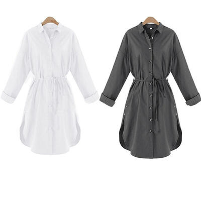 New Women Vintage Button Down Shirt Long Sleeve Blouse Top Casual Party Shirt Dress
New Women Vintage Button Down Shirt Long Sleeve Blouse Top Casual Party Shirt Dress