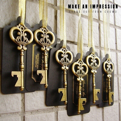 1Pc36Pcs50Pcs Heavy-Duty Metal Skeleton Key Bottle Opener Wedding Favor with Tag Gold Ribbon&StickersAntique Gold
1Pc36Pcs50Pcs Heavy-Duty Metal Skeleton Key Bottle Opener Wedding Favor with Tag Gold Ribbon&StickersAntique Gold