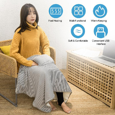 5V Electric Blanket Fall Winter Soft Comfortable Fast Heating Wraps Home Office Use USB Interface Warm-Keeping Blanket
5V Electric Blanket Fall Winter Soft Comfortable Fast Heating Wraps Home Office Use USB Interface Warm-Keeping Blanket