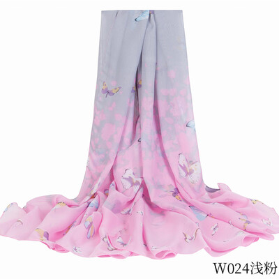 Womens seaside holiday sunscreen chiffon beach towel garden butterfly print silk scarf shawl wholesale W024
Womens seaside holiday sunscreen chiffon beach towel garden butterfly print silk scarf shawl wholesale W024