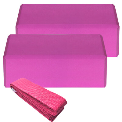 2pcs EVA Yoga Blocks 1pcs Cotton Yoga Strap Stability Blocks Yoga Strap Set for Yoga Pilates Meditation
2pcs EVA Yoga Blocks 1pcs Cotton Yoga Strap Stability Blocks Yoga Strap Set for Yoga Pilates Meditation
