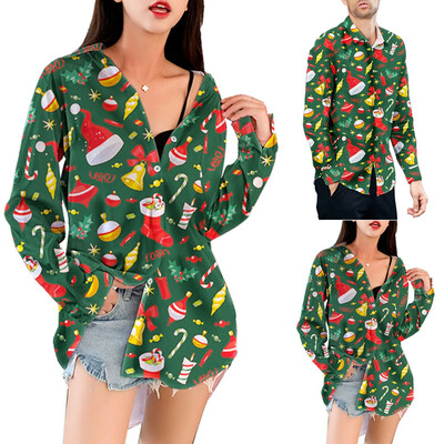 Tailored Couple Fashion New Style Casual Snowflakes Printed Christmas Shirt Top Blouse
Tailored Couple Fashion New Style Casual Snowflakes Printed Christmas Shirt Top Blouse