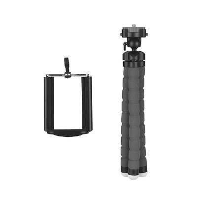 Mini Flexible Sponge Octopus Tripod Stand Holder with Smartphone Clip 14 Inch Screw 360° Rotating Ballhead for iPhone Huawei Sams
Mini Flexible Sponge Octopus Tripod Stand Holder with Smartphone Clip 14 Inch Screw 360° Rotating Ballhead for iPhone Huawei Sams