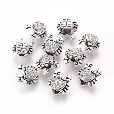 Alloy Europen Beads with Rhinestone Crab Crystal Antique Silver 13x13x8mm Hole 45mm
Alloy Europen Beads with Rhinestone Crab Crystal Antique Silver 13x13x8mm Hole 45mm