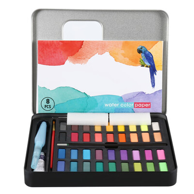 Dyvicl Professional Watercolor Paint Set - 36 Assorted Watercolors Paint Tin Watercolor Painting Kit
Dyvicl Professional Watercolor Paint Set - 36 Assorted Watercolors Paint Tin Watercolor Painting Kit