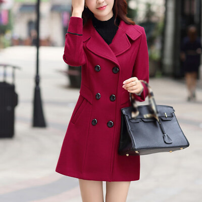 Womens Plus Size Solid Double Breasted Jacket Long Sleeves Lapel Collar Outwear
Womens Plus Size Solid Double Breasted Jacket Long Sleeves Lapel Collar Outwear