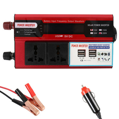 6000W5000W4000W3000W DC 12V24V to AC 110V220V Car Adapter Power Inverter Converter Modified Sine Wave Universal Socket
6000W5000W4000W3000W DC 12V24V to AC 110V220V Car Adapter Power Inverter Converter Modified Sine Wave Universal Socket