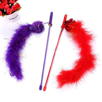 Interactive Cat Toys Teaser Wand Toy Squeaky Paper Ball Long Colorful Plush Strip With Feather
Interactive Cat Toys Teaser Wand Toy Squeaky Paper Ball Long Colorful Plush Strip With Feather