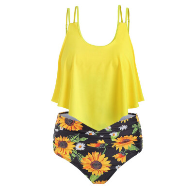 Roseonmyhand Women Two Pieces Bathing Suits Top Ruffled With High Waisted Bottom Bikini Set
Roseonmyhand Women Two Pieces Bathing Suits Top Ruffled With High Waisted Bottom Bikini Set