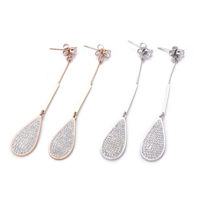 304 Stainless Steel Dangle Stud Earrings with Polymer Clay Rhinestone Drop Crystal Mixed Color 73mm Pin 07mm
304 Stainless Steel Dangle Stud Earrings with Polymer Clay Rhinestone Drop Crystal Mixed Color 73mm Pin 07mm