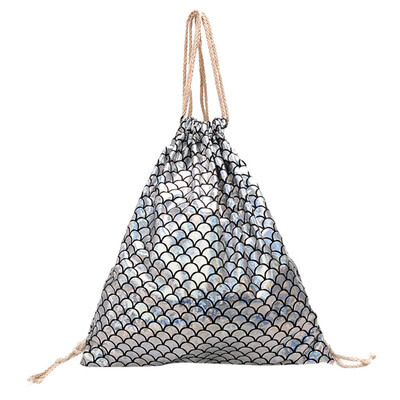 Women Fish-Scale Pattern Shoulder Bag Shiny Drawstring Bag Girls School Backpack Fashion Messenger Bag
Women Fish-Scale Pattern Shoulder Bag Shiny Drawstring Bag Girls School Backpack Fashion Messenger Bag