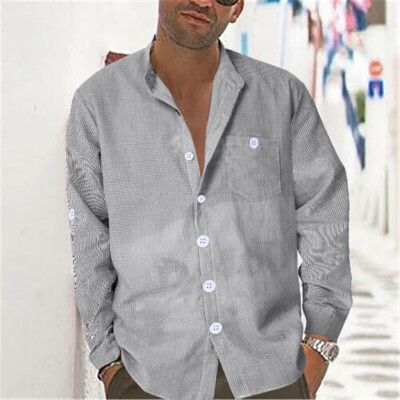 Tailored Mens New Style Fashion Striped Printed Long Sleeve Shirt Comfortable Blouse
Tailored Mens New Style Fashion Striped Printed Long Sleeve Shirt Comfortable Blouse