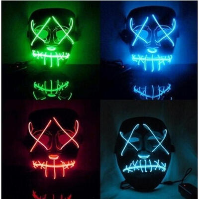 Halloween LED Mask Cool Movie EL Wire DJ Party Festival Halloween Costume luminous Mask
Halloween LED Mask Cool Movie EL Wire DJ Party Festival Halloween Costume luminous Mask