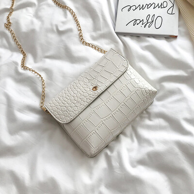 Tailored Women Retro Pure Color Alligator Leather Shoulder Messenger Bag Chain Crossbody Bags
Tailored Women Retro Pure Color Alligator Leather Shoulder Messenger Bag Chain Crossbody Bags