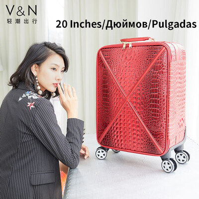Travel suitcase crocodile trolley case boarding small suitcase universal wheel lock case luggage 20 inch Korean version
Travel suitcase crocodile trolley case boarding small suitcase universal wheel lock case luggage 20 inch Korean version