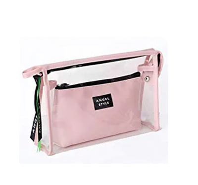 Transparent Waterproof Cosmetic Bag 2 Sets Travel Toiletries Storage&Finishing Bags
Transparent Waterproof Cosmetic Bag 2 Sets Travel Toiletries Storage&Finishing Bags