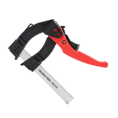 F Clamp Quick Ratchet Release Squeeze Clip Woodworking Tool 
F Clamp Quick Ratchet Release Squeeze Clip Woodworking Tool