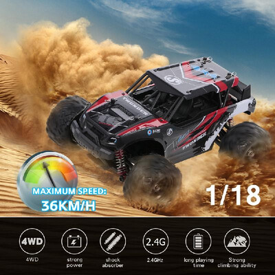 HS18312 118 4WD 36KMH High Speed RC Car 24Ghz Off Road RC Truck Cross-country Car for Adults&Kids
HS18312 118 4WD 36KMH High Speed RC Car 24Ghz Off Road RC Truck Cross-country Car for Adults&Kids