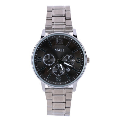 Gobestart Simple Mens Calendar Watch Three Eyes Dial Stainless Steel Belt Quartz Watch
Gobestart Simple Mens Calendar Watch Three Eyes Dial Stainless Steel Belt Quartz Watch