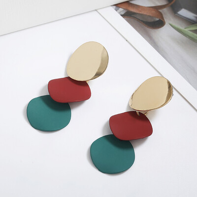 Elegant Candy Colors Round Metal Uneven Drop Earrings for Women 2019 New Geometric Statement Earrings Womens Fashion Jewelry
Elegant Candy Colors Round Metal Uneven Drop Earrings for Women 2019 New Geometric Statement Earrings Womens Fashion Jewelry