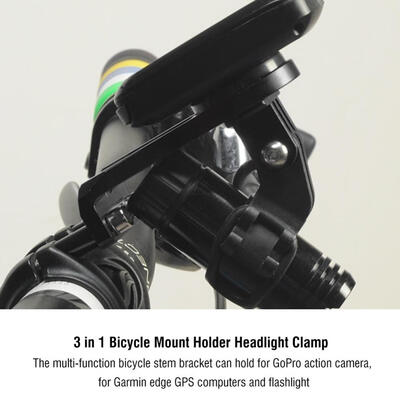 Greensen 3 in 1 Bicycle Mount Holder Headlight Clamp Bike Handlebar Extension Bracket Adapter
Greensen 3 in 1 Bicycle Mount Holder Headlight Clamp Bike Handlebar Extension Bracket Adapter