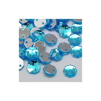 Sew on Rhinestone Taiwan Acrylic Rhinestone Two Holes Garments Accessories Faceted Octagon DeepSkyBlue 10x95x3mm Hole 1mm
Sew on Rhinestone Taiwan Acrylic Rhinestone Two Holes Garments Accessories Faceted Octagon DeepSkyBlue 10x95x3mm Hole 1mm