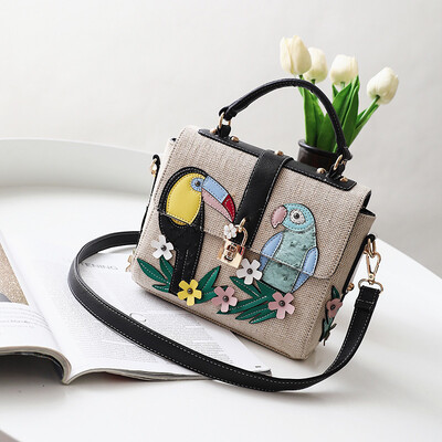 Cute Women Messenger Bag Female Lady Birds Appliques Handbag Nature Lock Floral Flower Cartoon Canvas Shoulder Bag Crossbody Bag
Cute Women Messenger Bag Female Lady Birds Appliques Handbag Nature Lock Floral Flower Cartoon Canvas Shoulder Bag Crossbody Bag