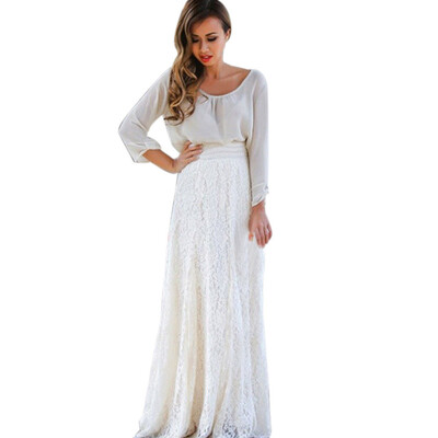 Roseonmyhand Women Lace Double Layer Pleated Long Maxi Skirt Elastic Waist Skirt
Roseonmyhand Women Lace Double Layer Pleated Long Maxi Skirt Elastic Waist Skirt