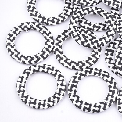 Handmade Raffia Woven Linking Rings with Iron & Aluminum Findings Platinum Black 505x6mm Inner Diameter 33mm
Handmade Raffia Woven Linking Rings with Iron & Aluminum Findings Platinum Black 505x6mm Inner Diameter 33mm