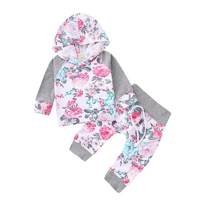 Cute Baby Girls Clothes Floral Print Hoodie Sweatshirt Tops Trousers kid fashion Outfits Clothes
Cute Baby Girls Clothes Floral Print Hoodie Sweatshirt Tops Trousers kid fashion Outfits Clothes