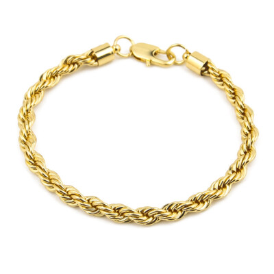 24k Gold color Filled Chain for Men&Women Twist Bracelet Gold rope Chain High Quality
24k Gold color Filled Chain for Men&Women Twist Bracelet Gold rope Chain High Quality