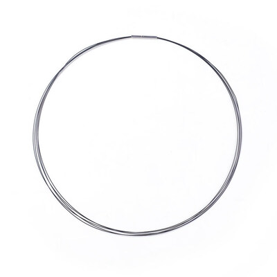 Steel Wire Necklace Making with Staineless Steel Clasps Black 1751"445cm 03mm
Steel Wire Necklace Making with Staineless Steel Clasps Black 1751"445cm 03mm