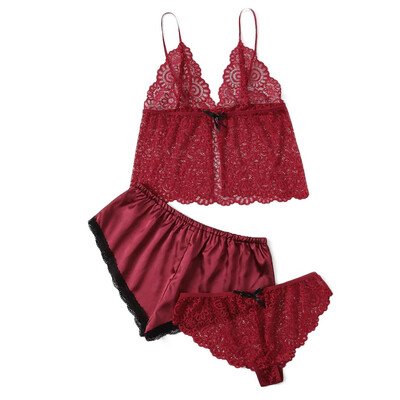 Toponeto Women Plus Size Lace Satin Shorts & Cami Top & Panty 3pack Lingerie Underwear
Toponeto Women Plus Size Lace Satin Shorts & Cami Top & Panty 3pack Lingerie Underwear