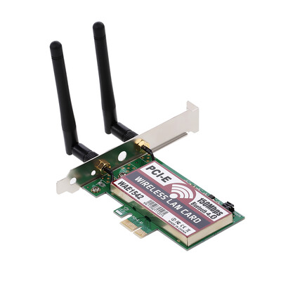 Wireless LAN Card BT WiFi Network Card with High-gain Antennas 150M PCI-E Adapter Card
Wireless LAN Card BT WiFi Network Card with High-gain Antennas 150M PCI-E Adapter Card