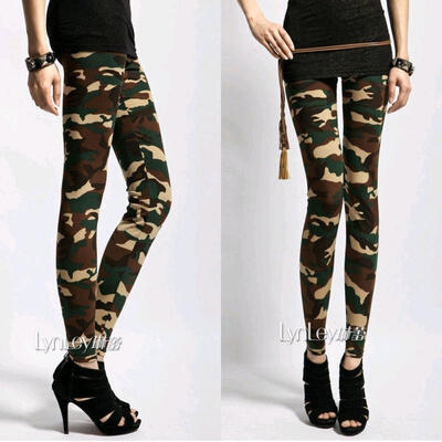 Women&acutes Sexy Army Green Camouflage Printed Elastic Slim Pants Leggings Trousers
Women&acutes Sexy Army Green Camouflage Printed Elastic Slim Pants Leggings Trousers