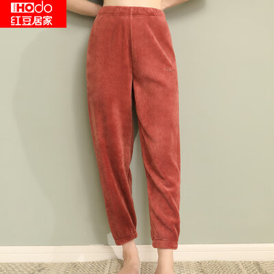 Red bean home autumn&winter flannel pajamas ladies trousers loose thick warm to keep feet feet home trousers 840 dense sauce red 17076A
Red bean home autumn&winter flannel pajamas ladies trousers loose thick warm to keep feet feet home trousers 840 dense sauce red 17076A