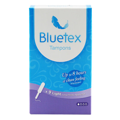 Sapphire Bluetex long tube tampon unscented small flow 9 box catheter type built-in sliver Germany imported
Sapphire Bluetex long tube tampon unscented small flow 9 box catheter type built-in sliver Germany imported